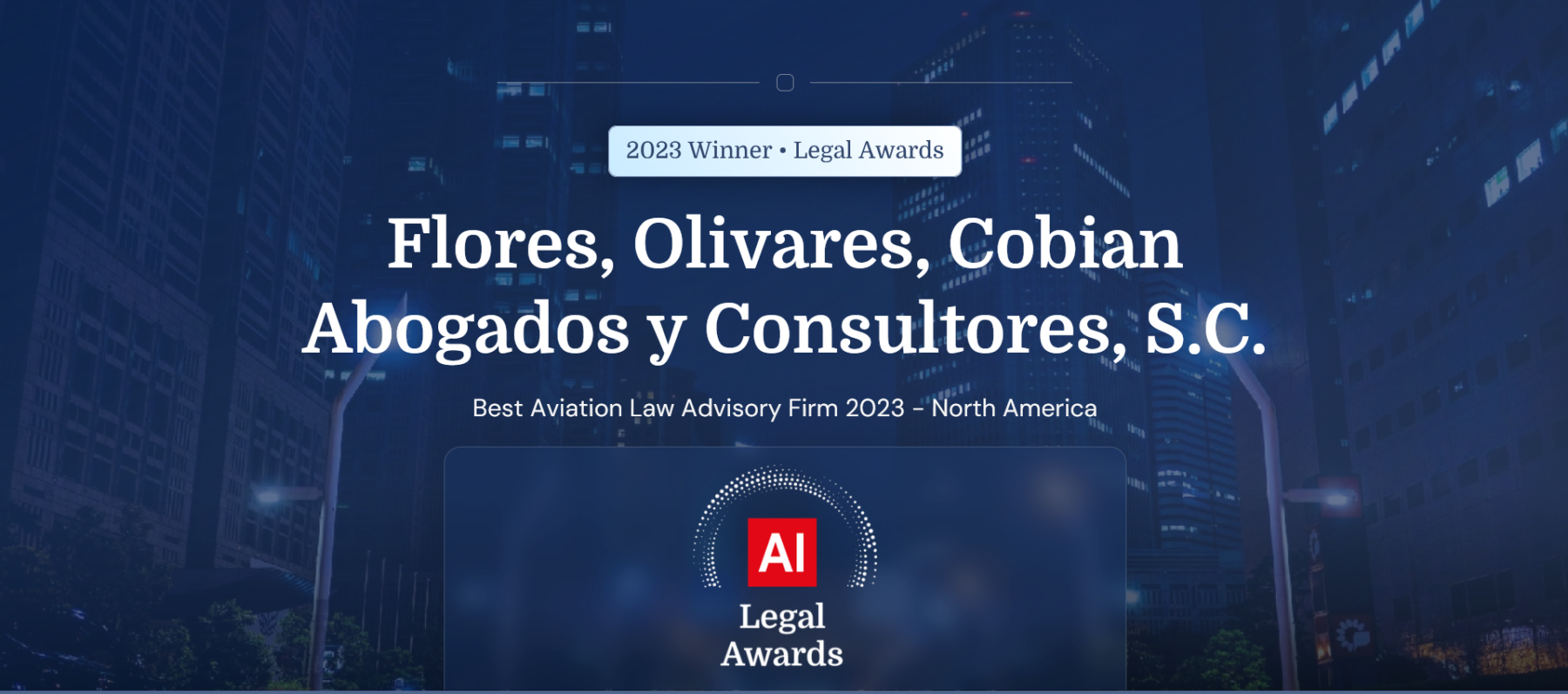 FOLCLAW 2023 Winner Legal Awards - Acquisition International