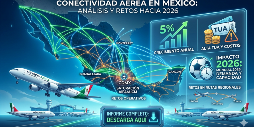 El Futuro de la Conectividad Aérea en México: Retos y Oportunidades ante el 2026
