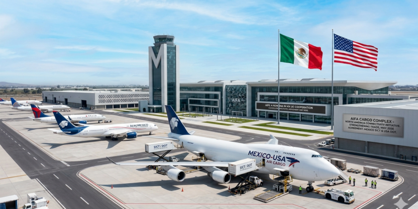 Acuerdo entre la SICT y el DOT para implementar medidas a fin de fortalecer el transporte aéreo bilateral entre México y los Estados Unidos